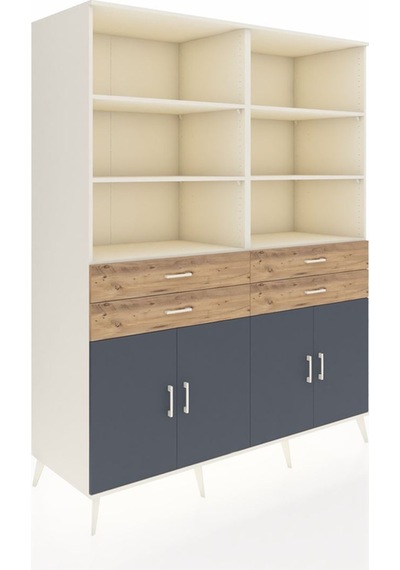 Kronos Gardrop 8 Raflı 4 Çekmeceli 4 Kapaklı 176x59x221 Aytaşı-antrasit/çam Antrasit/çam Kronos Gardrop 8 Raflı 4 Çekmeceli 4 Kapaklı 176x59x221 Aytaşı-antrasit/çam Antrasit/çam