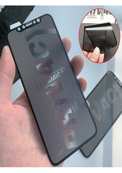 Ennar Apple Uyumlu iPhone Xr Tam Kaplayan Mat Hayalet Esnek Kırılmaz Seramik Nano Ekran Koruyucu