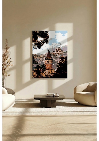Sayılarla Boyama Seti 40 X 50 Cm Tuval Şasesine Gerili İstanbul Güzelleri