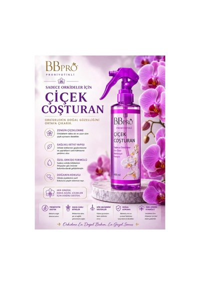 Probiyotikli Çiçek Çoşturan Sadece Orkideler İçin 400 Ml