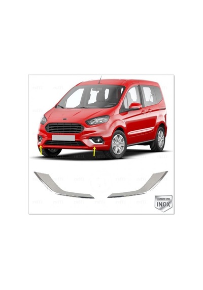 Ford Courier Krom Sis Farı Çerçevesi 2 Parça 2018 ve Üzeri
