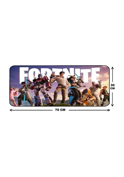 Azemax 3mm 70x30 Oyuncu Mouse Pad Fortnıte Desenli Speed Yüzey
