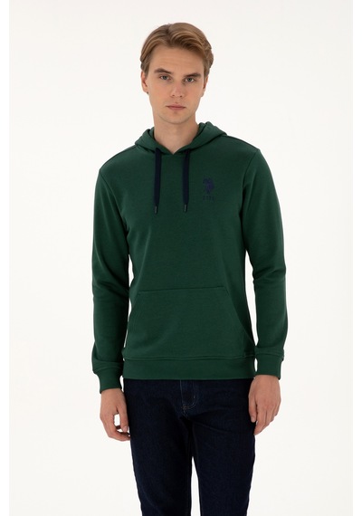 U.s. Polo Assn. Erkek Koyu Yeşil Sweatshirt 50307703-vr079 Koyu Yesıl