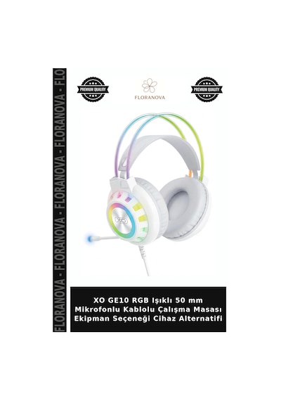Xo Ge10 Rgb Işıklı 50 Mm Mikrofonlu Kablolu Çalışma Masası Ekipman Seçeneği Cihaz Alternatifi