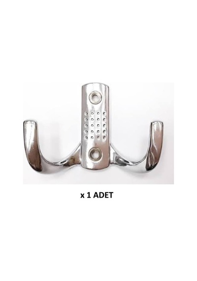 Kenzlife Elbise Banyo Askılığı Krom Metal Askı Askılık 01 Adet Siyah