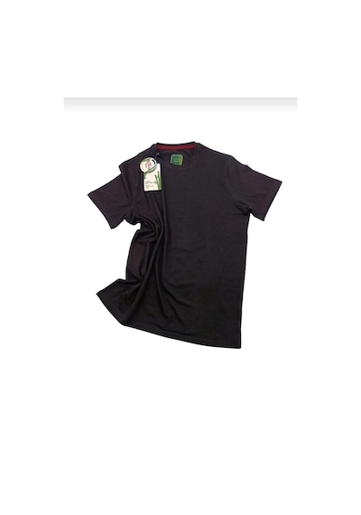 Jiber 334 Erkek Bamboo Yuvarlak Yaka Kısa Kol T-shirt 1 Adet Siyah