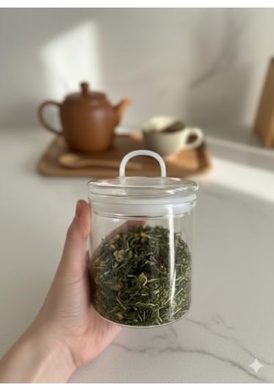Morponi 3'lü Borosilikat Cam Vakumlu Kapaklı Kavanoz Seti 500 Ml Linea Şeffaf