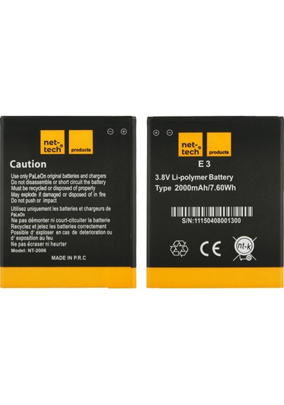 Teknonet General Mobile Discovery E3 Uyumlu 2000 Mah Batarya