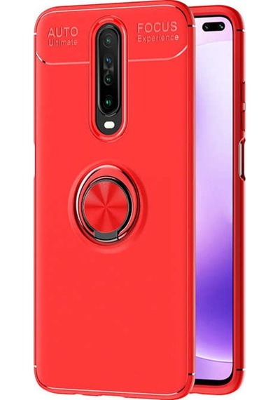Xiaomi Redmi K30 Kılıf Yüzüklü Magnetli Ravel Case