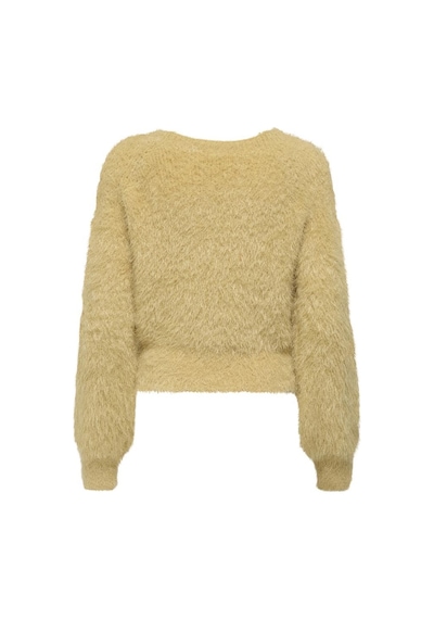Only Onllulu Ls Rıb Short O-neck Cc Knt sarı