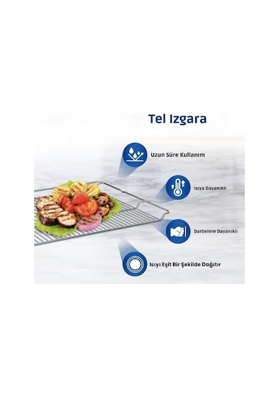 Ankastre Fırın Tel Izgara, Bosch, Siemens, Profilo İle Uyumlu 465x375 Mm Standart