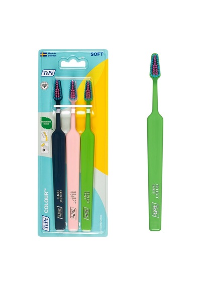 Select Soft 3&apos Lü Yumuşak Diş Fırçası Açık Ahşap