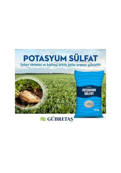Gübretaş %50 Potasyum Sülfat Suda Çözülür Kükürtlü Gübre 25 KG