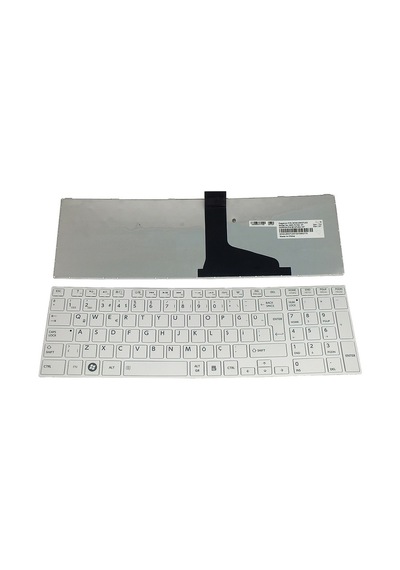 Toshiba Uyumlu Satellite C850 C855 C855D Notebook Klavyesi Beyaz / V1