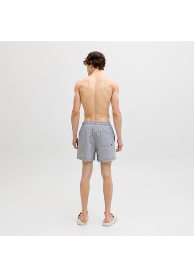 Jack & Jones Jack Jones Şort Mayo Maui Ocean Seersucker Lacivert