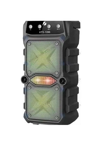 Kts 1096 Çift Çıkışlı Kablosuz Bluetooth Hoparlör Led Işıklı Taşınabilir Ses Sistemi