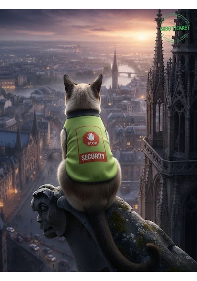 Yeşil Stop Security Güvenlik Baskılı Kedi Ve Köpek Kıyafeti Tişörtü Elbisesi Medium/m/beden 2