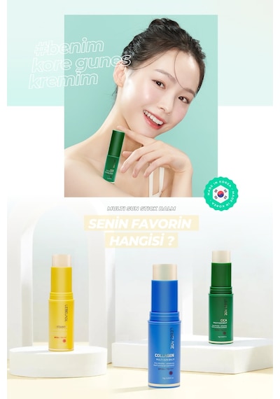 Lebelage Kuru ve Hassas Cilt İçin Stick Güneş Koruyucu Cica Sun Balm SPF 50+/PA ++++
