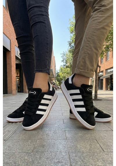 Twigs Tw Tonny White Cmps Unisex Bağcıklı Ortopedik Spor Sneaker Ayakkabı Siyah