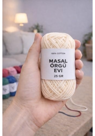 25 Gram Mini Cotton Serisi%100 Pamuk Örgü İpi 10 Renk Punch Ve Amigurumi İpi