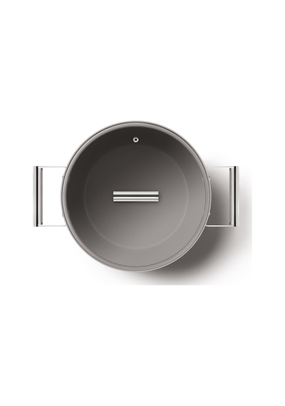 Smeg Cookware 50's Style Kırmızı Tencere Cam Kapaklı 26 CM 7.7 L