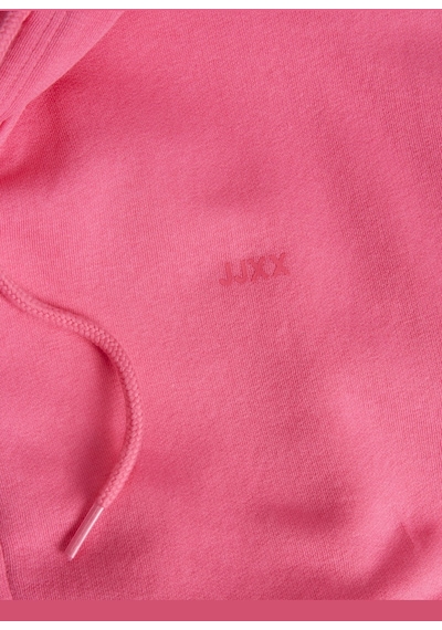 Jack & Jones Kadın Logolu Kapüşonlu Sweatshirt - Abbie 12219609 Carmine Rose Siyah
