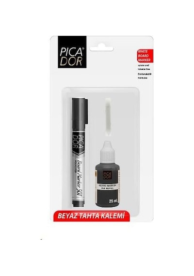 Picador Siyahtahta Kalemi + Yedek Mürekkep + Yedek Uç 501