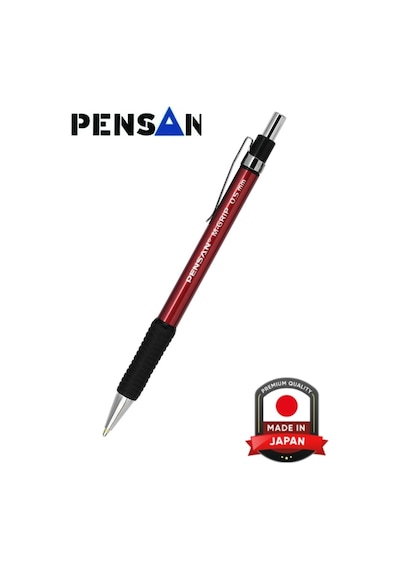 Pensan M-grip 0.5 Mm Kırmızı Versatil Kalem 4004 Açık Kırmızı