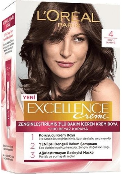 L'Oreal Paris Excellence Creme Saç Boyası 4 Kahve