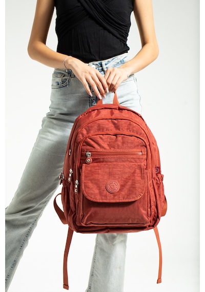Nemo Bags Kiremit Unisex Okul Çantası, Crinkle Su Geçirmez Kumaş, Laptop Seyahat Sırt Çantası, 24 Lt, 40x30cm Diğer