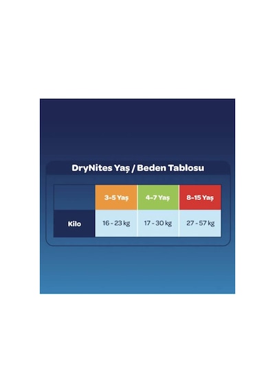 Drynites Emici Gece Külodu Külot Bez Kız 8-13 Yaş 30-48 KG Large 54 Adet 6 6'lı