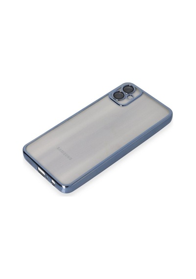 Samsung Galaxy Uyumlu, A05 Kılıf Lensli Silikon - Lacivert