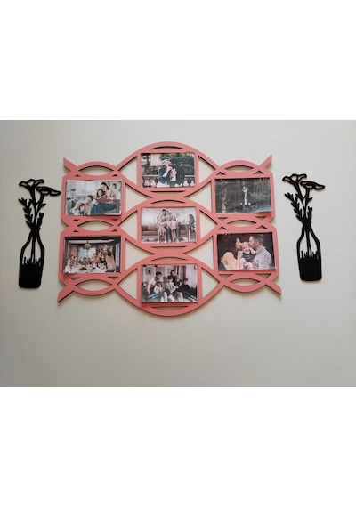 3 Takım Modern Çoklu Çerçeve 7 Fotoğraflık Kişiye Özel Renk 3 Lü Set