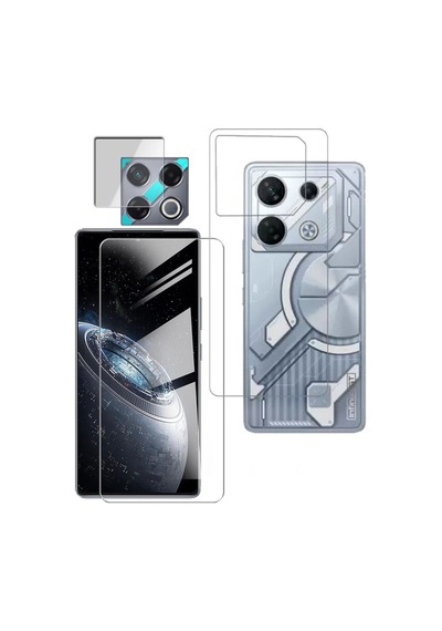 Adige İnfinix Gt 20 Pro Uyumlu Ekran Koruyucu Ön Arka + Kamera Lens Şeffaf