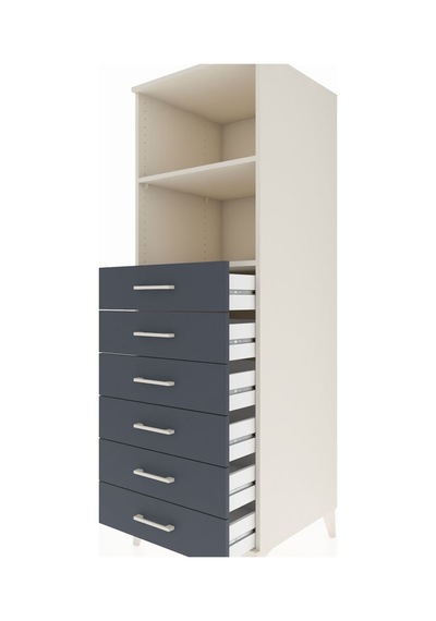 Kronos Dolap 2 Raflı 6 Çekmeceli 60x59x182 Aytaşı-antrasit Aytaşı Kronos Dolap 2 Raflı 6 Çekmeceli 60x59x182 Aytaşı-antrasit Aytaşı