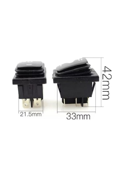 Ic-108W Geniş Işıksız 3 Kademeli Anahtar On-Off-On 6P 1 Adet