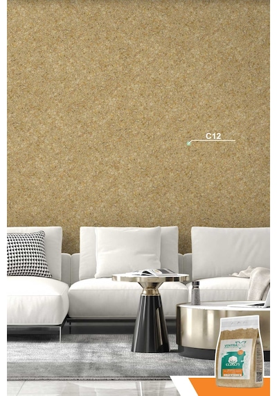 Ventrawall-yalıtımlı Sürülen Duvar Kağıdı -krem-c12-1.5 Kg-5m²