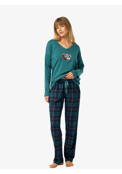 Blackspade Kadın Polar Pijama Takımı 52258 - Yeşil