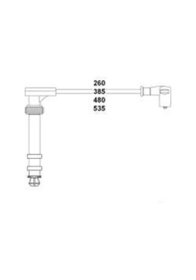 Hellux Hbk.3162 Buji Kablosu Palıo 96-01 -albea 02 1.6 16v-marea-brava-bravo 1.6 Dohc 97 46413088 1 Takım