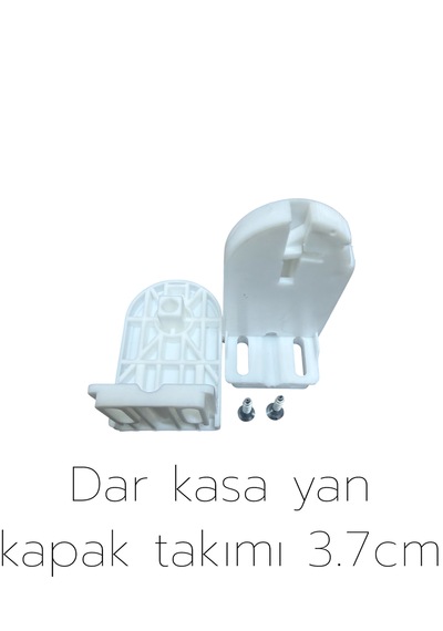 Zebra & Stor Perde Yan Kapak Takımı 3.7cm Dar Beyaz