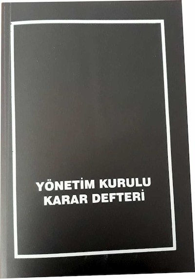 Gülpaş Yönetim Kurulu Karar Defter 40 Yaprak Plastik Kapak
