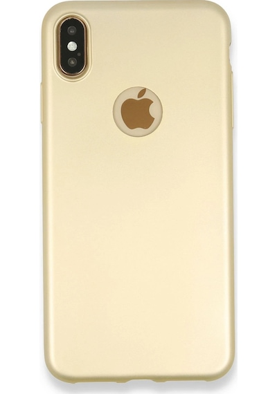 Flzdgnkr Newface Apple, Uyumlu iPhone Xs Max Kılıf First Silikon - Gold