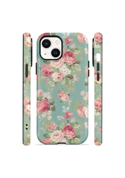 Velvoria Valestra Mint Pembe Gül Apple iPhone Uyumlu 15 Darbe Korumalı Kılıf Valestra Select - Mint Pembe Gül