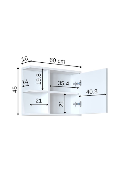 Kulpsuz Tek Kapaklı Mat Suntalam 60 Cm Aynalı Banyo Üst Dolap Byz Mat Beyaz Kulpsuz Tek Kapaklı Mat Suntalam 60 Cm Aynalı Banyo Üst Dolap Byz Mat Beyaz