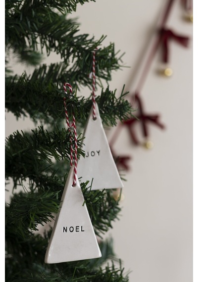 Yılbaşı El Yapımı Seramik Noel Çam Ağacı Süsü Noel - 304352844