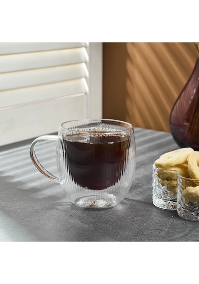 Perotti Lineo Çift Cidarlı Kupa 250 Ml Çok Renkli