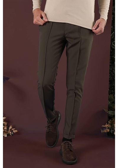 Efor P 1130 Slim Fit Haki Spor Pantolon Haki