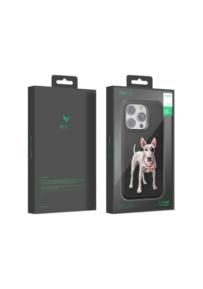 Magicool Venco Apple iPhone Uyumlu 15 Pro Max Perma Desenli Kapak - Siyah