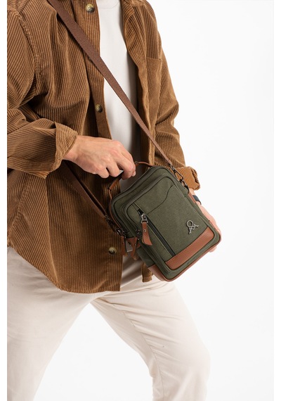 M 422 Mega Bag Erkek Portföy Omuz Çantası Yeşil-taba-yesil-taba