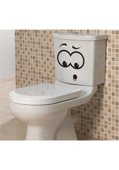Wc Klozet için Hey Sticker Yapıştırma Model1